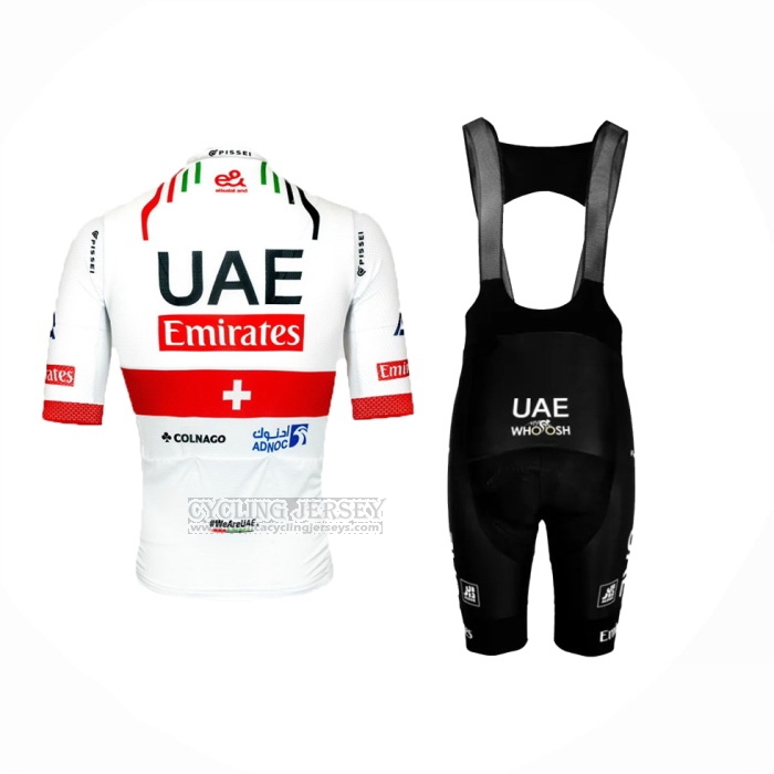 2024 Cycling Jersey UAE Red White Short Sleeve And Bib Short